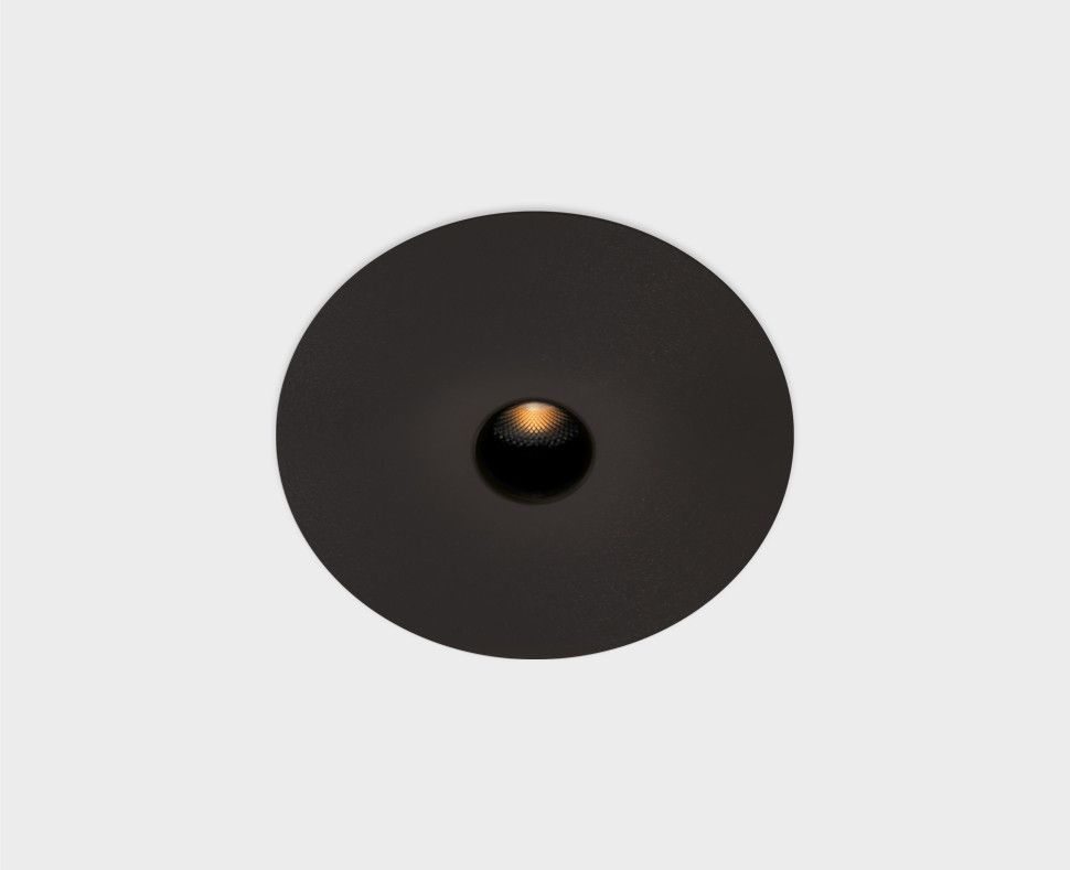 Встраиваемый светильник 7 см, 12W, 3000K, Italline IT06-6024 black 3000K, черный