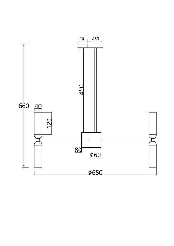 Подвесной светильник 65*51*66 см, 12 G9*28W Memory MOD177PL-12G Maytoni, Черный