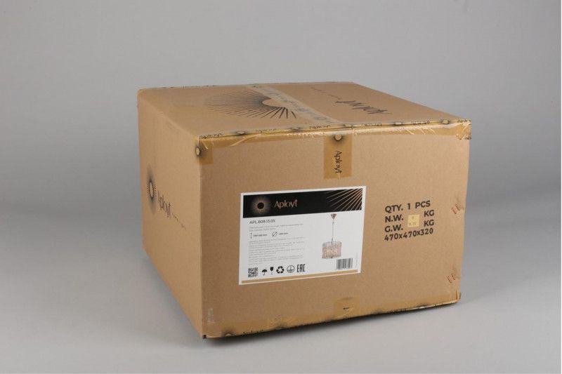 Подвесная люстра 40*32-115 см, 5*E14, 40W, Aployt Verene APL.808.13.05, золотой