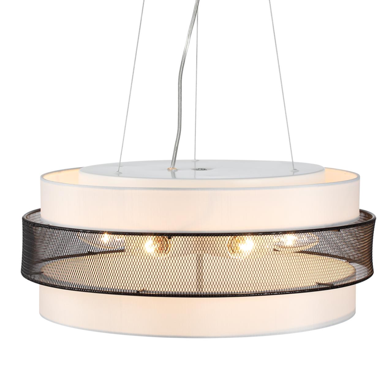 Потолочный светильник 50*20 см, 5*E27 Lumion ANIMAISA 8002/6C черный, белый