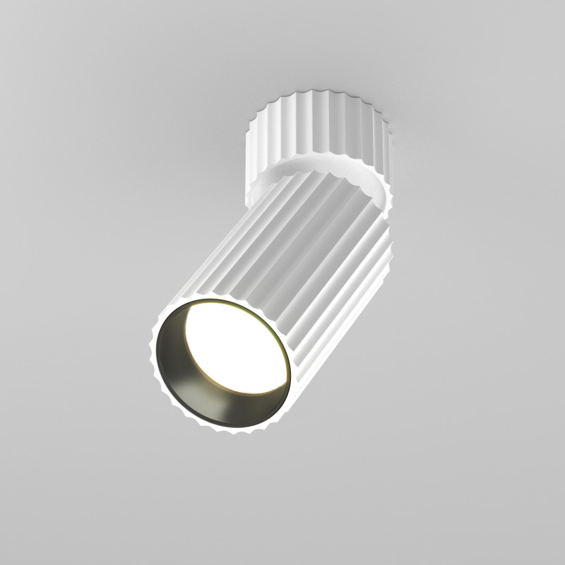 Спот 10*5,6*13,7 см, GU10, 10W, Maytoni Technical calipso C108CL-01-GU10-W белый