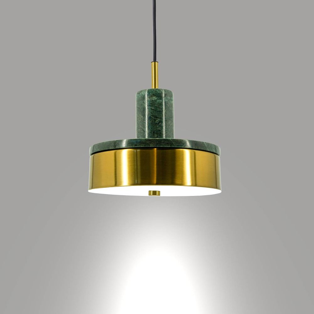 Светильник подвесной *20-180 см, 1*LED*12W, 3000K, Lightera Lucerne LE130L-23GRA, Латунь