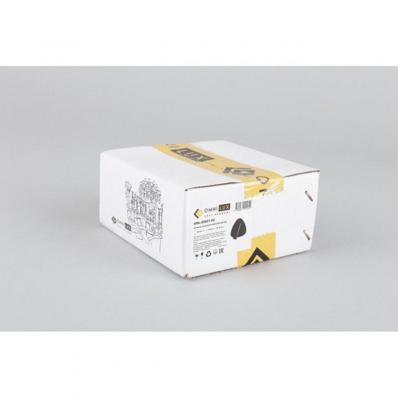 Бра 8*15,5*15 см 9W, K, Omnilux Omnilux 208 OML-20821-02, черный