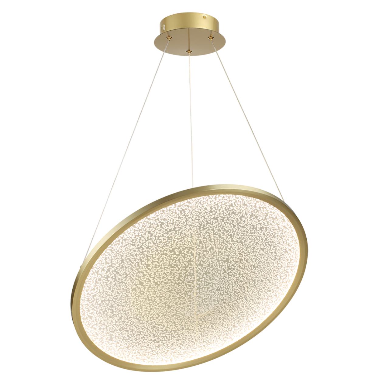 Подвесной светильник 58,7*150 см, 1*LED*41W 3000K Odeon Light FUSO 7047/41L бронзовый
