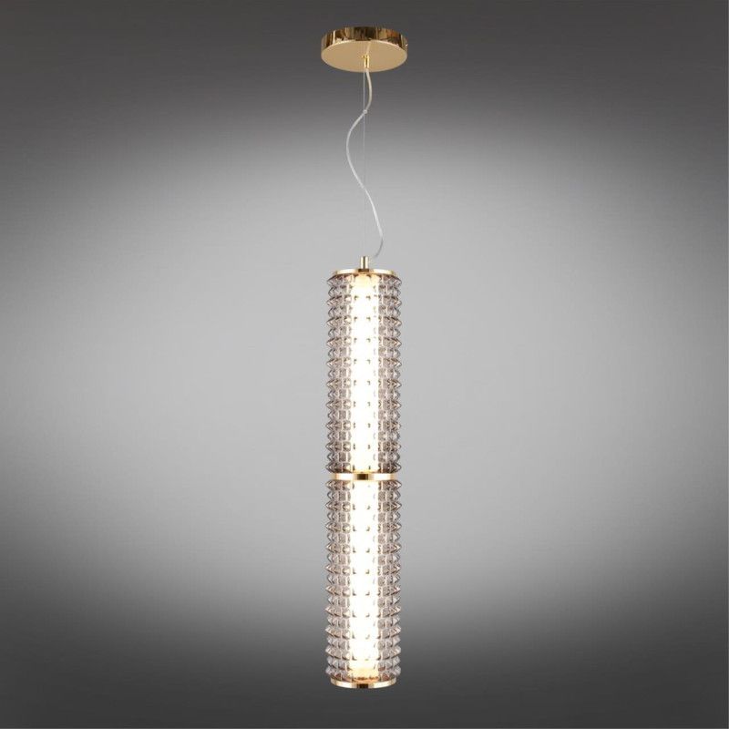 Подвесной светильник 15*105-210 см, 1*LED, 29W, 3000K, Aployt Ozann APL.331.16.29, золотой