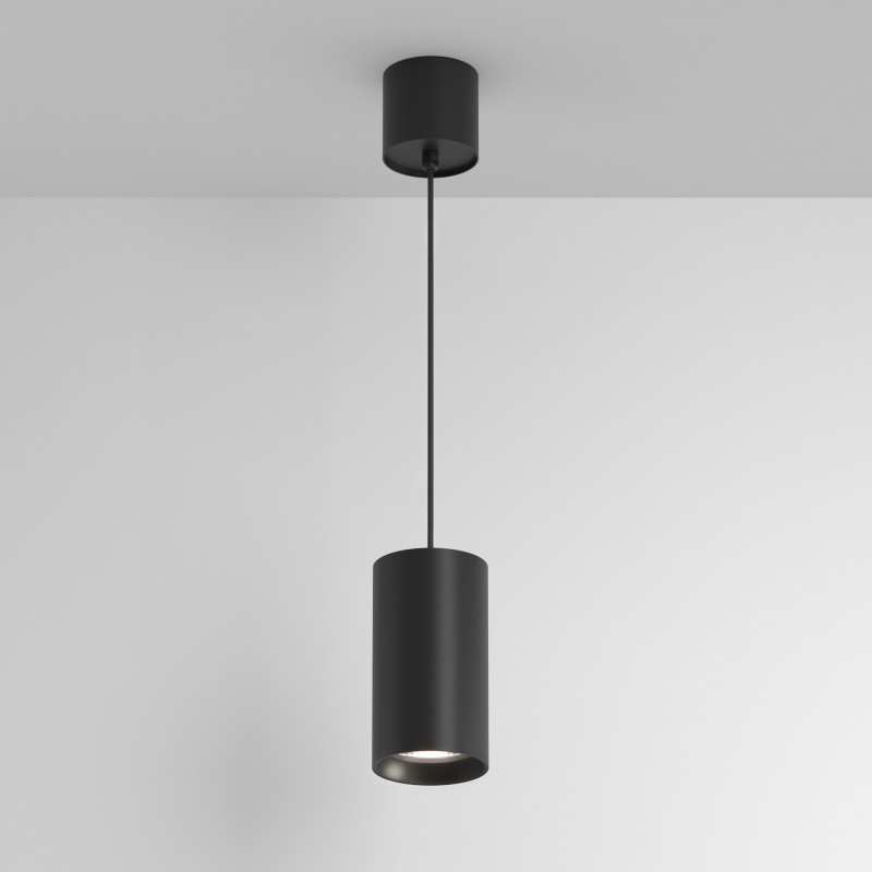 Подвесной светильник 7,5*7,5*13,5 см, LED, 20W, 4000К, Maytoni Technical Vol P100PL-20W4K-B черный