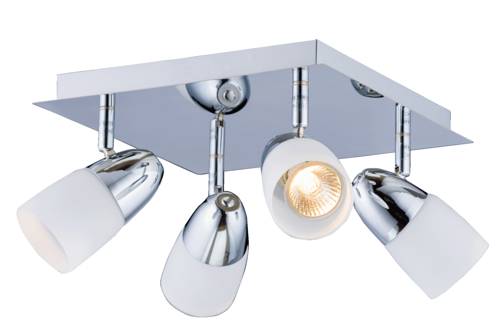Спот Ø420 x H170, мм, 4*15W (60W), CH (Хром) Sfera Sveta 8802-04/F102 CH