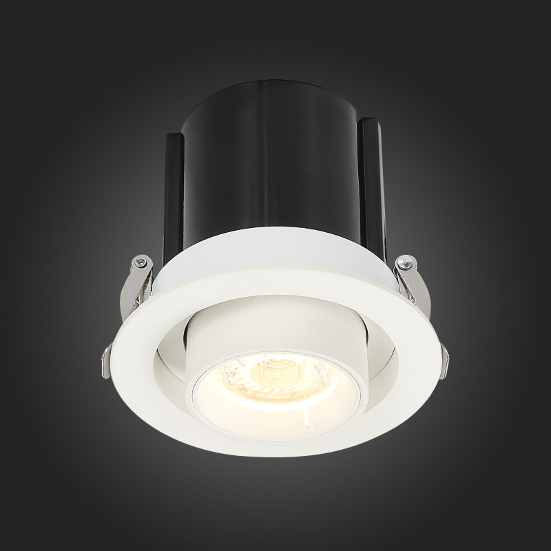 Встраиваемый светильник 9 см, 12W 3000K ST LUCE Встраиваемые светильники ST702.138.12 Белый