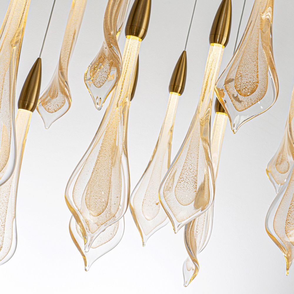 Светильник 120*120*150 см, LED*77W, 4000K, Modelux  ML.89181.18 BS, Латунь