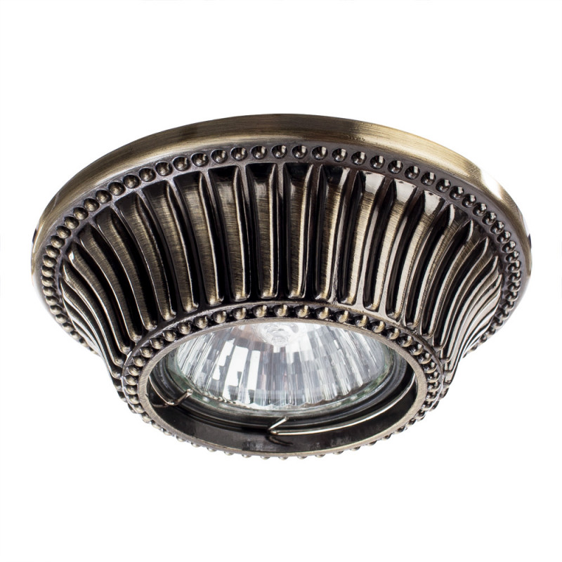 Встраиваемый спот (точечный светильник) ArteLamp Arena A5298PL-1AB цвет античная бронза