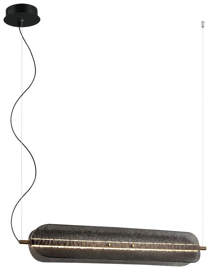 Подвесной светильник 78 см, 25W, 3000K, Velante 263-023-02, черный