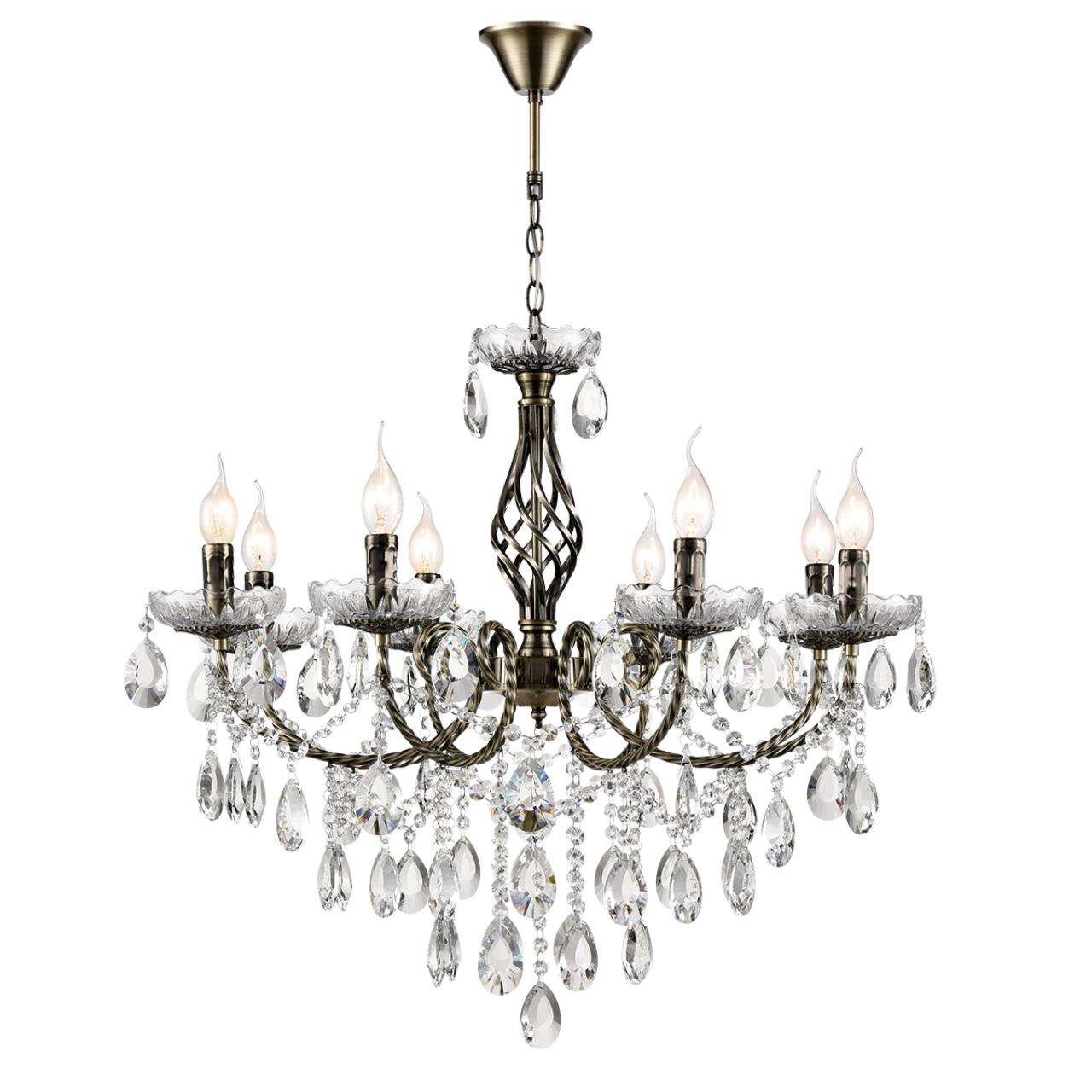 Люстра 72*103 см, 8*E14 Lumion Linn 8190/8 античная латунь