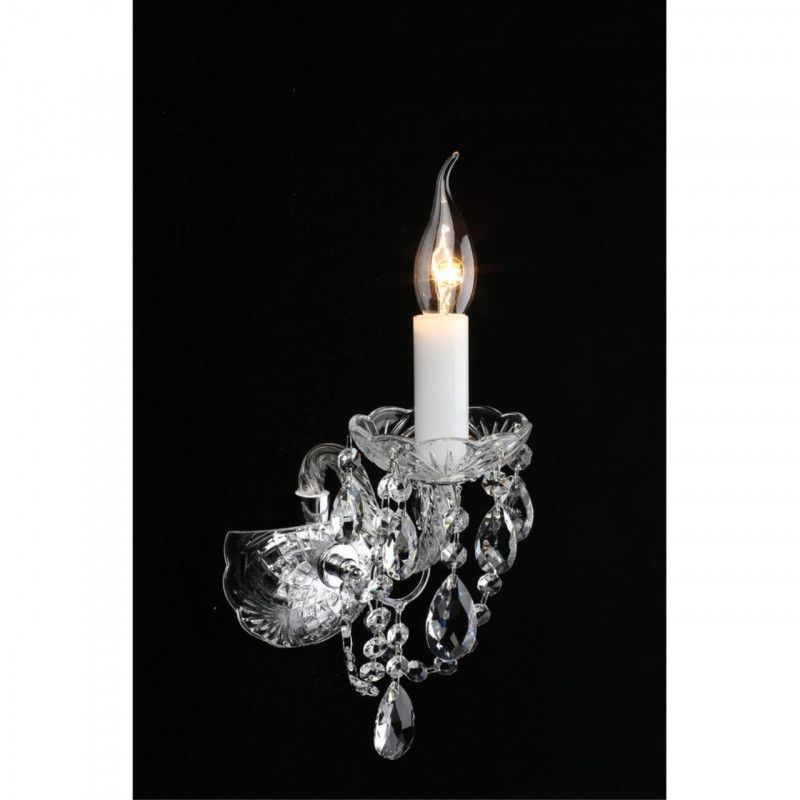 Бра 20*13*35 см, 1*E14, 40W, Aployt Marunia APL.814.01.01, прозрачный