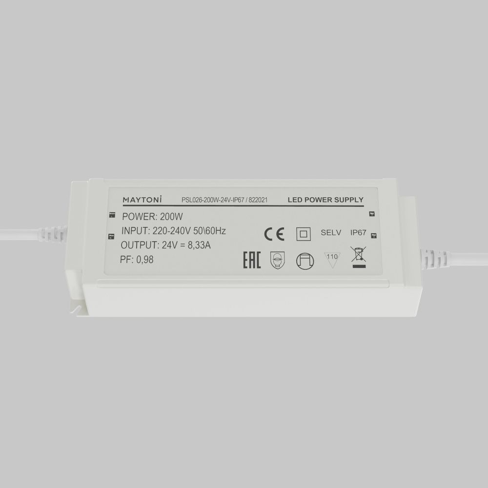 Источник напряжения PSL026 24V 200W IP67 822021 Maytoni Led Strip