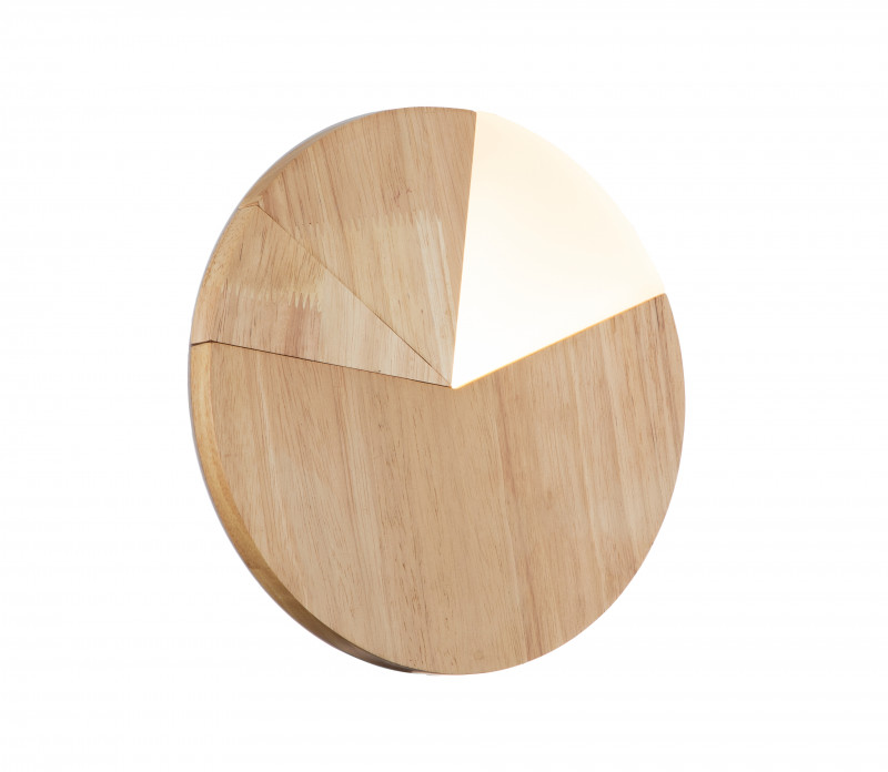 Бра 22 см, 14W, 3000K деревянный Indigo Trave V000025L, 10019/A/1W Wooden