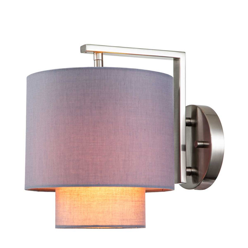 Настенный светильник 200*200*236 мм, 1*E27 никель Indigo Nebbia V000355, 13020/1W Nickel