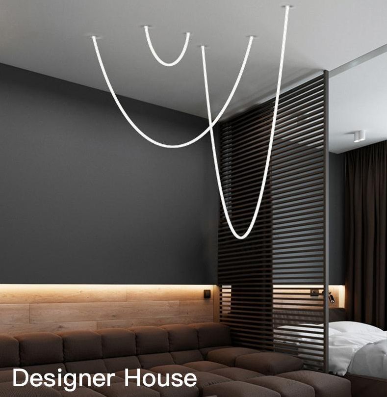 Светильник подвесной ElegantLight DZN-8310 SILICONE  D22/H2000/1/LED/4000K 24-07 (1/10) 220v