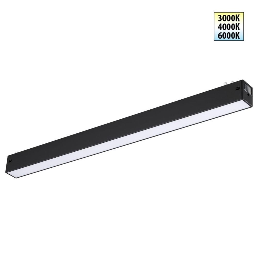 Cветильник  43,6*2,5*3 см, 1*LED*24W, 3000/4000/6000K, Novotech VECTOR PORT 359938, черный,