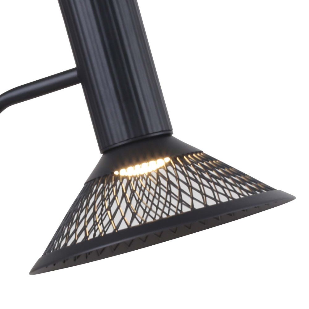 Настольная лампа 18*42 см, 1*LED, 6W, 3000K, F-Promo Metrics 4623-1T, черный матовый