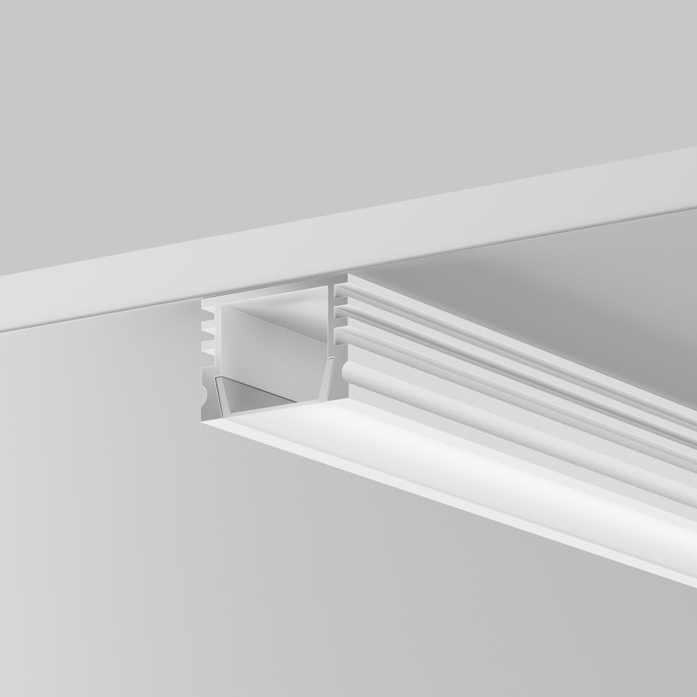 Алюминиевый профиль накладной 16x12 (Белый, 2 м), ALM-005-W-2M 631006, 200*2*1 см, Maytoni  631006, Белый