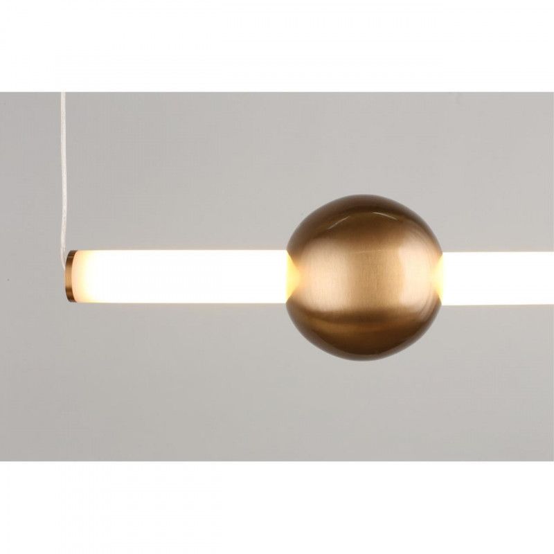 Подвесной светильник 60*10*30-200 см 20W, 3000K, Aployt Zhozefin APL.038.16.20, бронзовый