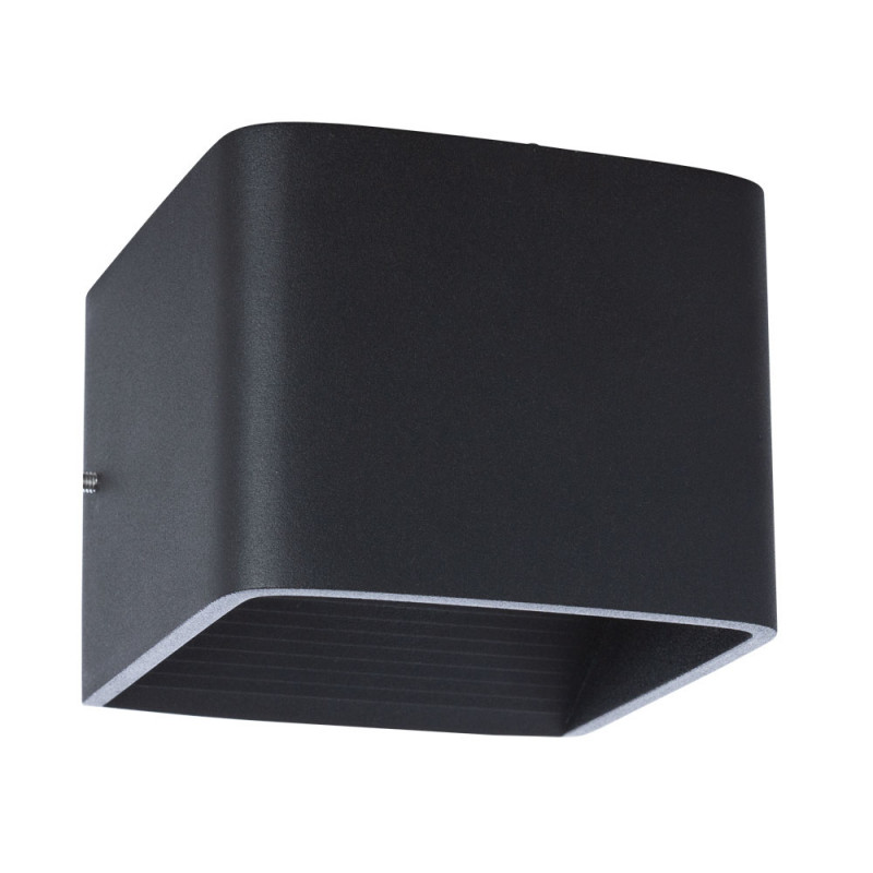 Бра 10*10*8 см, 5W, 3000K, Arte Lamp Scatola A1423AP-1BK черный