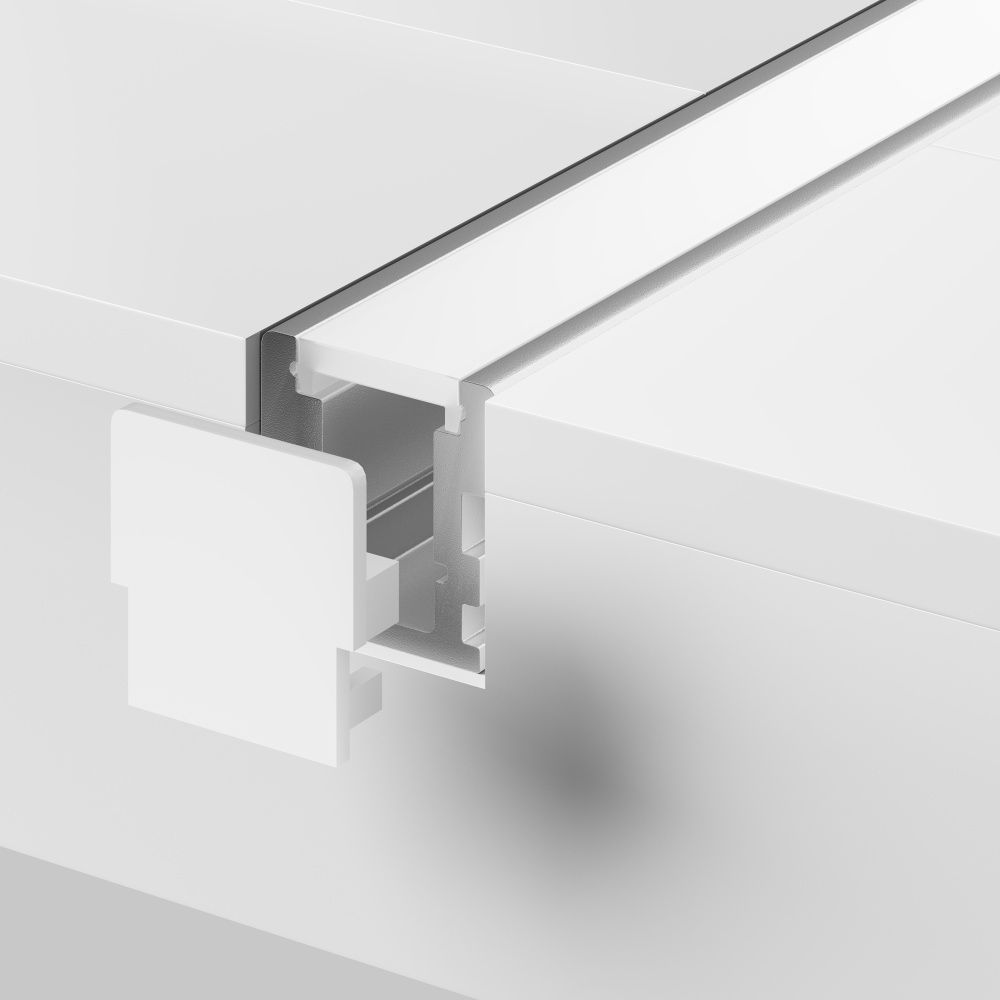 Алюминиевый профиль встраиваемый в пол 26x26 (Серебро, 2 м), ALM-2626-S-2M 636016, 200*3*3 см, Maytoni  636016, Серебро