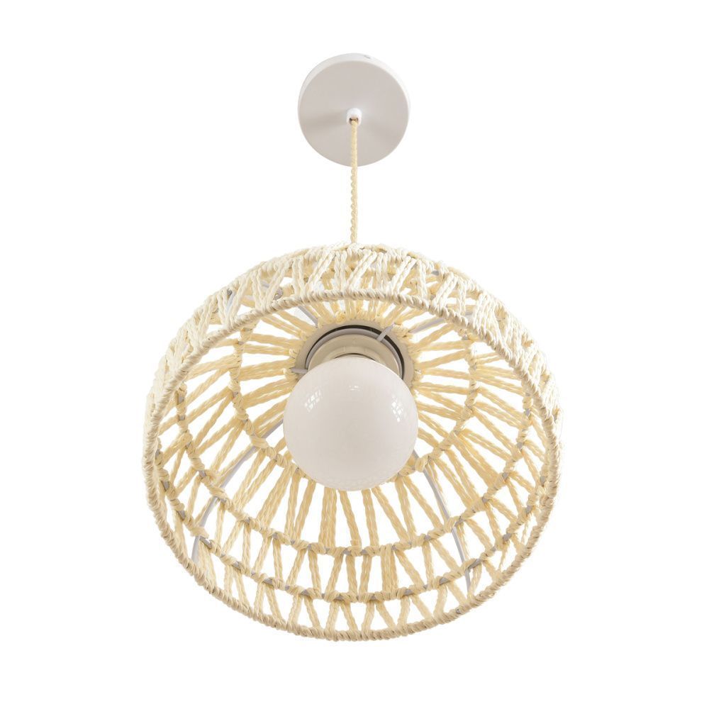 Светильник 24 см, Lumion 8368/1A, белый-джут