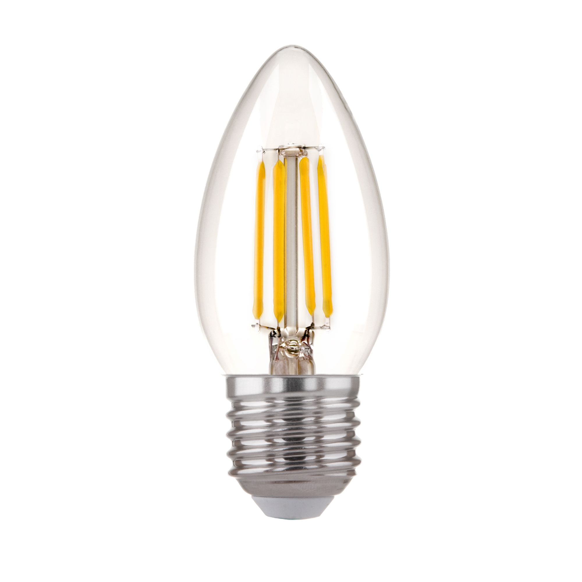 Филаментная светодиодная лампа "Свеча" C35 9W 3300K E27 (C35 прозрачный) BLE2733 Elektrostandard