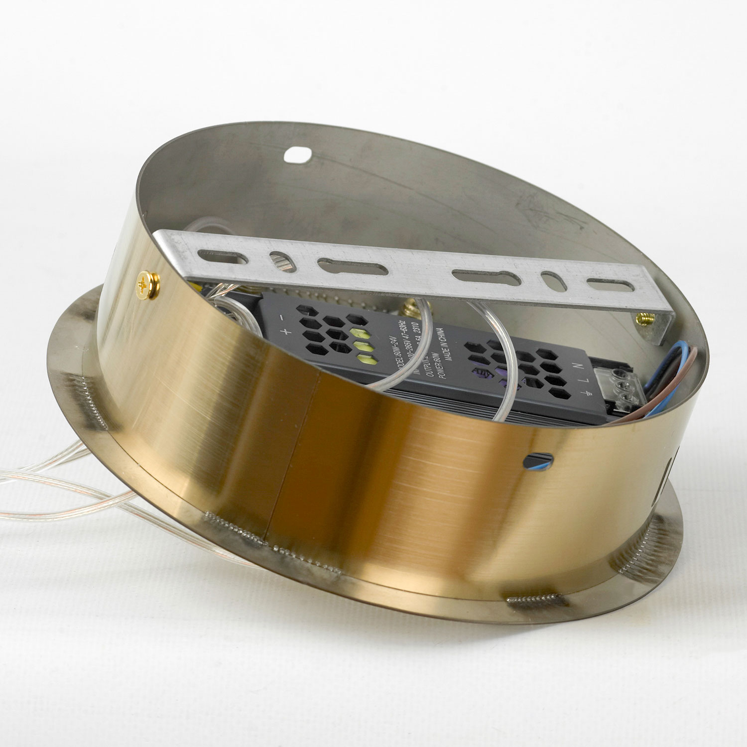 Люстра подвесная 70*50 см, 4*led*13W 3000K Lussole Bartow LSP-7247 матовое золото