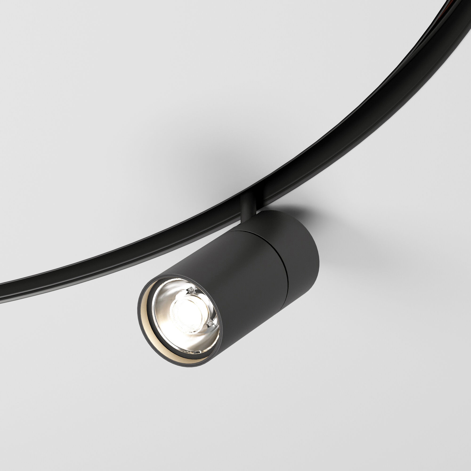 Трековый светильник для радиусного шинопровода Elektrostandard Slim Magnetic 20W 4200K Comfi 85190/01, черный