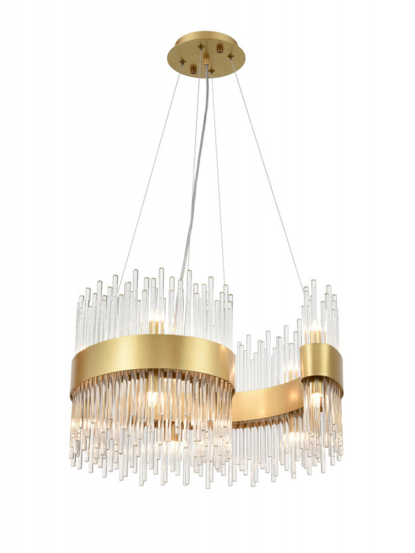 Подвесной светильник  50*100 см, 12*G9 золото Vele Luce Kronos VL3244P12