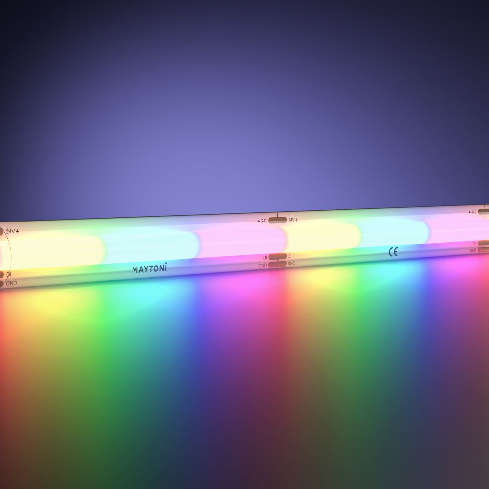 Светодиодная лента 24V COB 18W/м RGB 5м IP 65 201251, 500 см, Maytoni SPI 201251, цена за метр, катушкой по 5 м