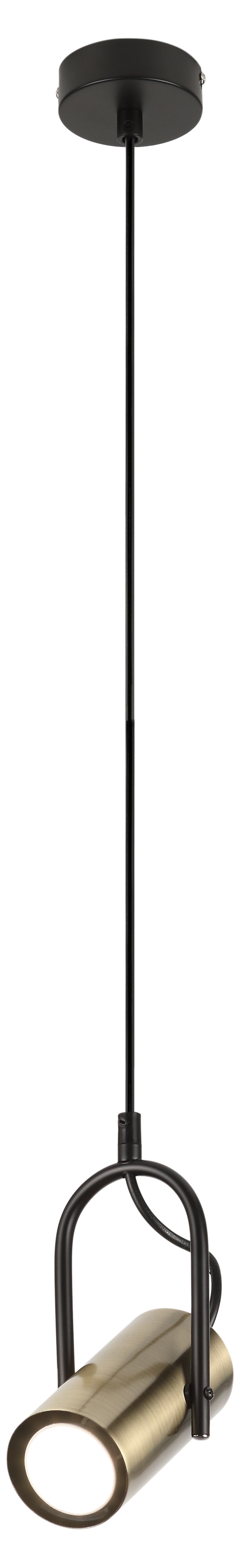 Светильник 8*8*80 см, 1*GU10 подвесной Rivoli Elfriede 3101-201, черный
