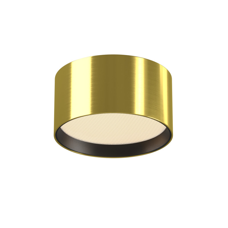 Накладной светильник 12*6,4 см, LED, 12W, 3000К, Maytoni Technical Glare C091CL-12W3K-BS латунный
