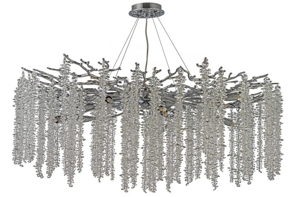 Люстра подвесная *100* см, 14*G9*40W, Dio D`arte Tavenna Nickel Tavenna H 1.5.100.100 N, никель