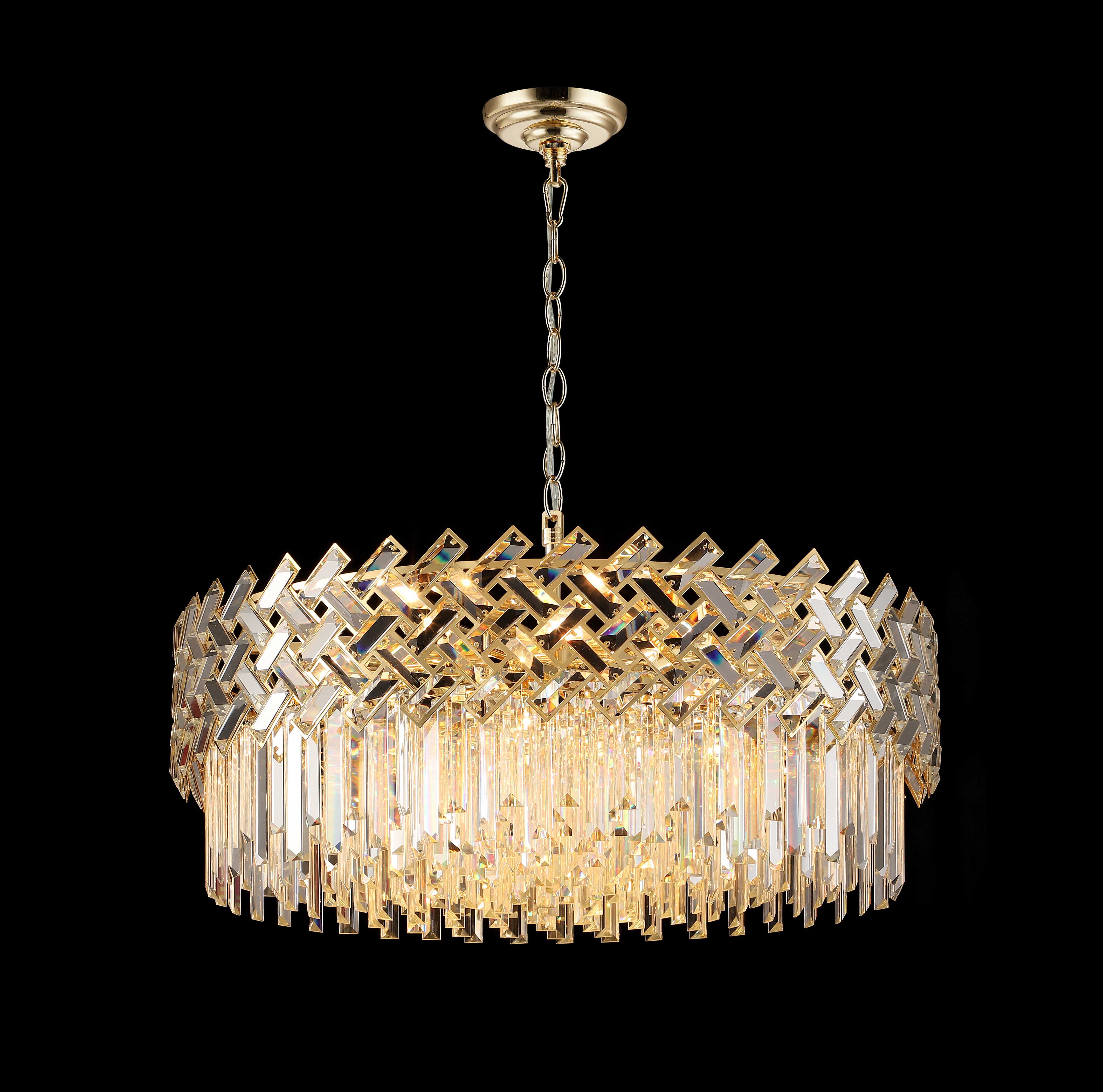 Люстра  800*300, 18*E14, 40W NewRgy Cristallo G99-D800 H-GOLD, Золото