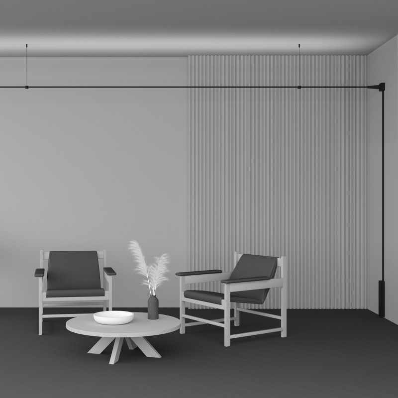 Трековый светильник 1000*1,2 см, LED 100W 3000K Maytoni Technical Elasity Flex TR160-1-100W3K-10B черный