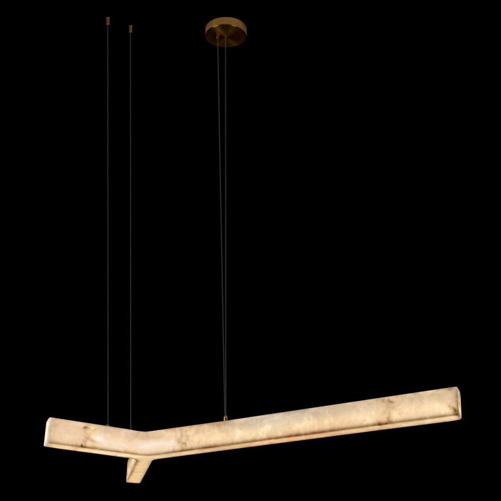 Подвесной светильник 120 см, 15W, 3000K, Loft IT Y acrylic 10554/1200, латунь