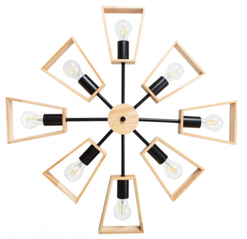 Люстра на штанге 75 см Arte Lamp BRUSSELS A8030PL-8BK черный