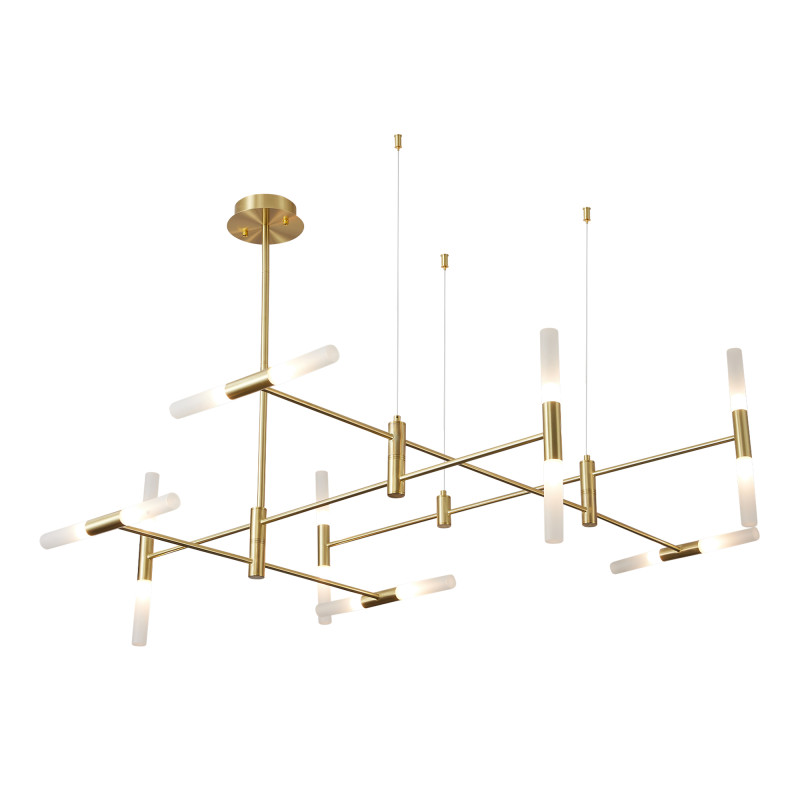 Светильник подвесной 110*130*120 см, 16*G9*5W 4000K ST LUCE Rimini SL1216.203.16 матово золотистый