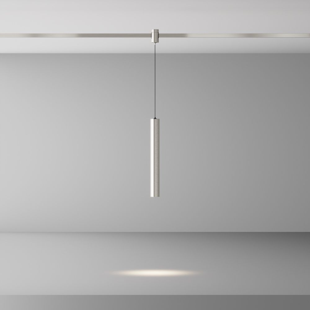 Трековый светильник  TR155-1-5W4K-PT *3,5*-30 см, *LED*5W, 4000K, Maytoni technical FLARITY TR155-1-5W4K-PT, Платина