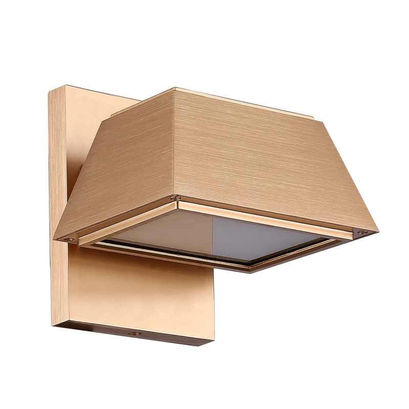Светильник настенный 16,5*16,5*15,5 см, 15W, Favourite Trapezium 4301-1W Матовое золото