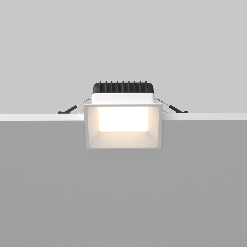 Встраиваемый светильник Downlight 9*9*4,5 см, 8W, 3000-4000-6000K 120° Maytoni Technical Okno DL056-8W3-4-6K-W белый