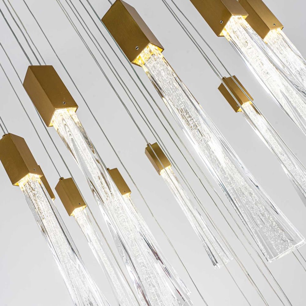 Подвесная люстра 60 см, 155W, 4000К MODELUX ML.89138.25 BS бронза