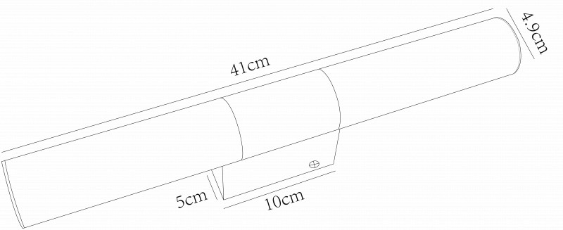 Подсветка 41 см Arte Lamp Callisto A2828AP-1CC, 8W LED, 3000K, хром