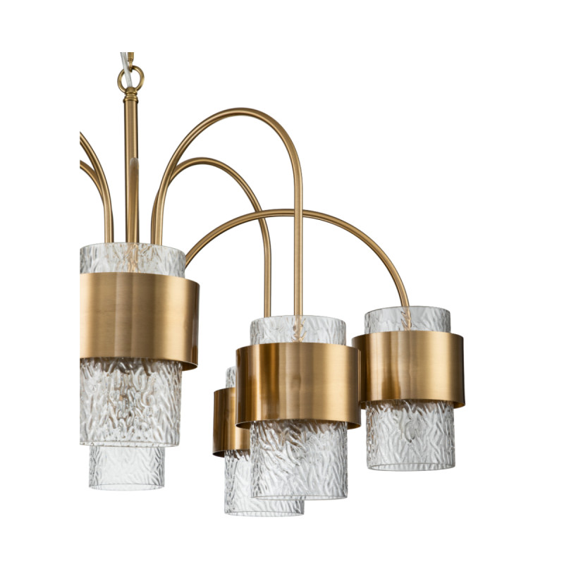 Подвесной светильник 760*760*505/1300 мм, 8*E14 бронза Indigo Eleganza V000323, 12019/A/8P Brass