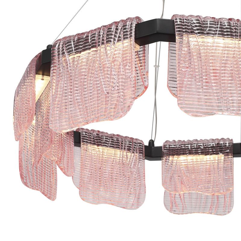 Подвесная люстра 60*150 см, 1*LED*54W, 4000K, ST-Luce Voile SL6021.403.54, черный