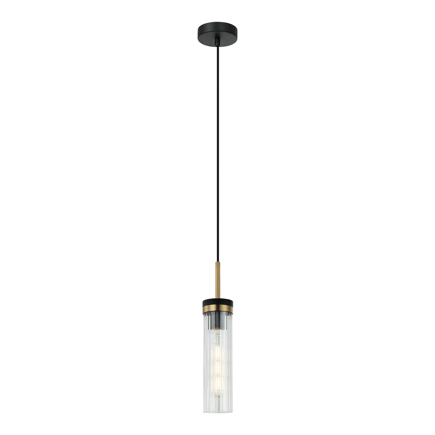 Подвесной светильник 7*35/150 см, 1*E27 черный Lussole Blount LSP-8866