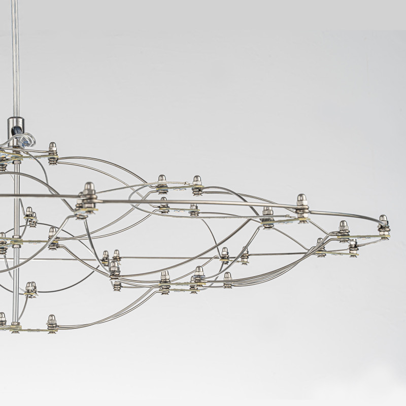 Подвесная люстра 58,5*219 см, 1*LED, 23W, 3000-6000К, Favourite Thinner 4305-6P хром